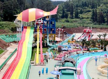 Large - scale Custom Family Water Slides with Galvanized steel Material