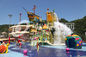 Colorful Outdoor Water Parks with Fiberglass Water Slides 29 x 27m Space