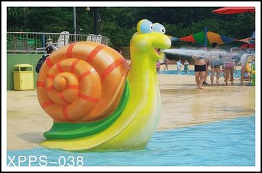 Equipos del parque del agua del espray del juego de la aguamarina del caracol 1600mm*750m m para el juego de los niños