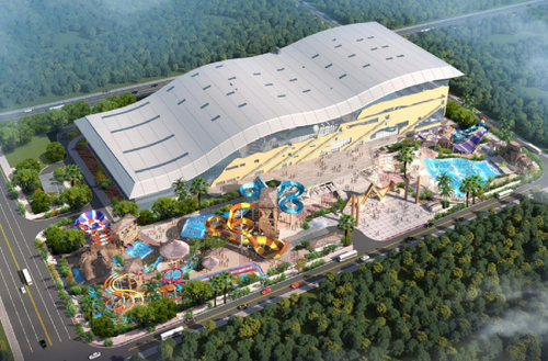 último caso de la compañía sobre Parque acuático en el interior y exterior de Wuhan con 60000m2