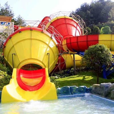 calidad  Funny Outdoor Park Water Slide Fiberglass Tantrum Valley For 480 Riders Per Hour Fábrica