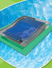 El paseo del agua de Flowrider de la novedad, dos personas que practica surf practica surf el monopatín para el parque del agua/modificado para requisitos particulares