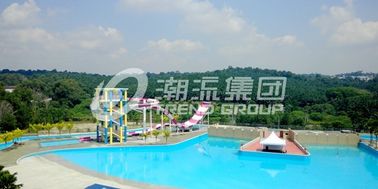 Diapositiva de encargo al aire libre de la aguamarina del bumerán del parque de atracciones de los toboganes acuáticos de la piscina para 2 personas para el parque temático del agua