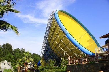 Altura modificada para requisitos particulares de la diapositiva el 14.6m del tornado del parque del agua de la fibra de vidrio de los adultos, los 42*60m