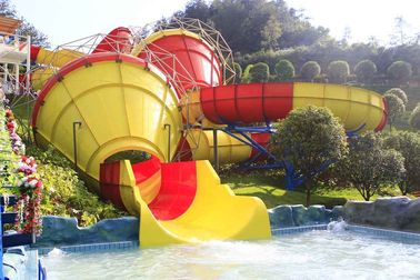 Toboganes acuáticos galvanizados de la estructura de acero de carbono para el parque del agua de la aventura