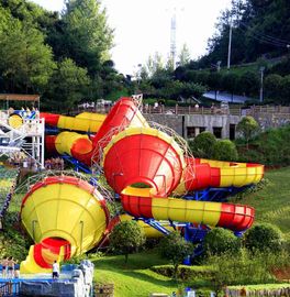 Toboganes acuáticos galvanizados de la estructura de acero de carbono para el parque del agua de la aventura