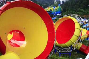 Tobogán acuático emocionante de la fibra de vidrio del equipo del parque de la aguamarina para los parques de la aguamarina
