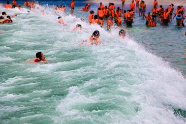 Gran tsunami artificial Océano de agua piscina de olas con Parque de olas Vacío de 3 metros de altura