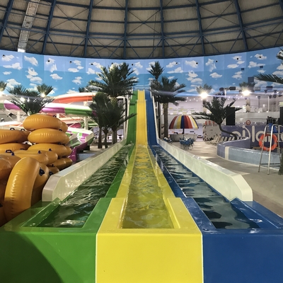 Proyecto personalizado de parque de toboganes acuáticos de piscina de fibra de vidrio en Astana, Kazajstán