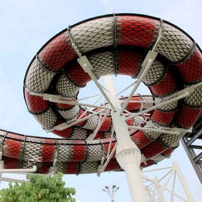 Toboganes acuáticos comerciales de la fibra de vidrio para la persona Capicity de la piscina 2