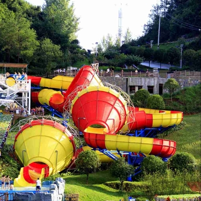 Valle al aire libre divertido de la rabieta de la fibra de vidrio del tobogán acuático del parque para 480 jinetes por hora
