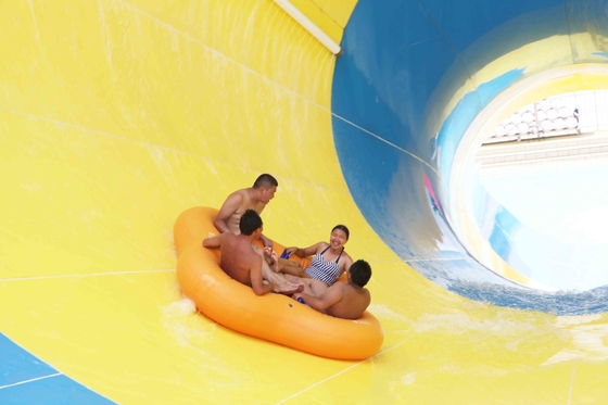 Altura modificada para requisitos particulares de la diapositiva el 14.6m del tornado del parque del agua de la fibra de vidrio de los adultos para el parque del agua