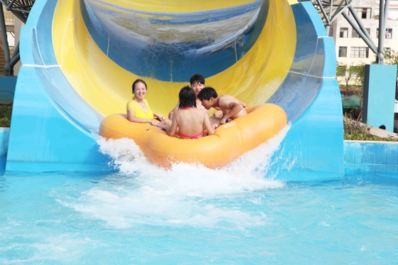 Altura modificada para requisitos particulares de la diapositiva el 14.6m del tornado del parque del agua de la fibra de vidrio de los adultos para el parque del agua
