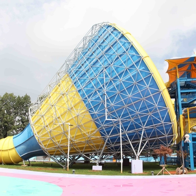 Altura adulta de la plataforma del tobogán acuático el 14.6m de la fibra de vidrio exterior colorida en parque temático