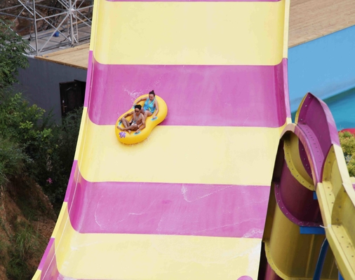 Toboganes acuáticos de encargo, diapositiva de la aguamarina del bumerán del parque de atracciones para 2 personas en parque de la aguamarina de Gaint