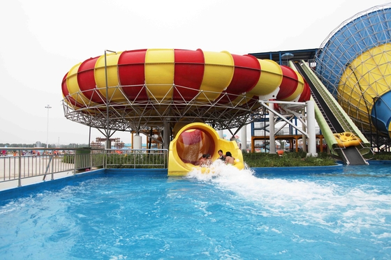 Los mejores toboganes acuáticos de la fibra de vidrio de la combinación para el parque acuático, tobogán acuático de la velocidad para el parque del agua