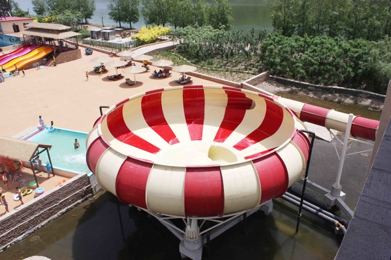 Super Bowl de Waterpark de la altura de los toboganes acuáticos el 19m de la fibra de vidrio de los juegos de la familia, espacio de los 32*53m para el parque del agua