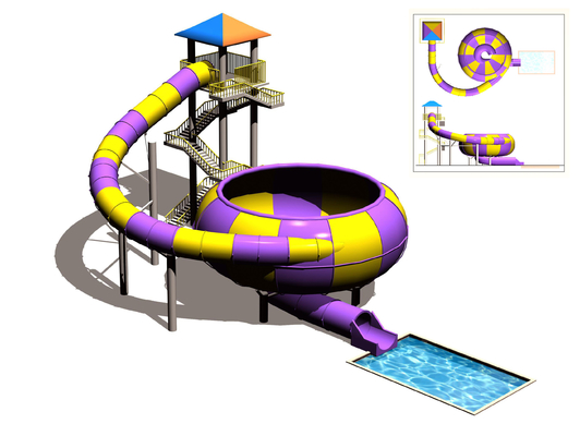 El agua interior divertida parquea la plataforma el 13.5m del equipo del parque temático