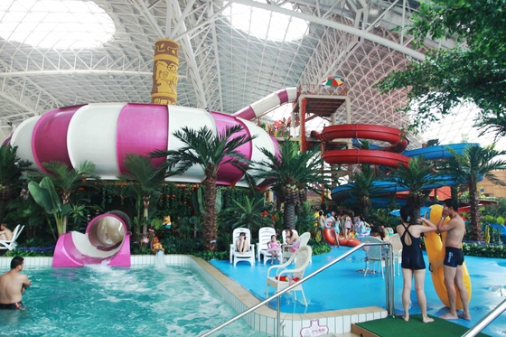 Riegue los toboganes acuáticos de la piscina de la fibra de vidrio del parque para el parque de atracciones