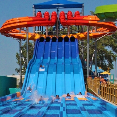 La mariposa atractiva que competía con los toboganes acuáticos de la fibra de vidrio galvanizó el marco de acero de carbono para el parque de la aguamarina