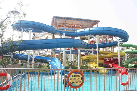 Hotel gigante local de los toboganes acuáticos de encargo del parque del agua para las vacaciones