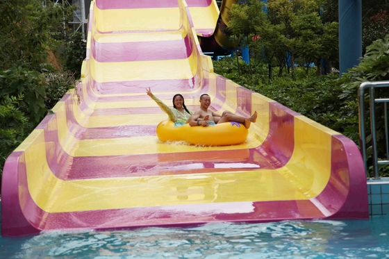 Waterslides emocionantes de la fibra de vidrio de la piscina de la aguamarina del equipo gigante del parque