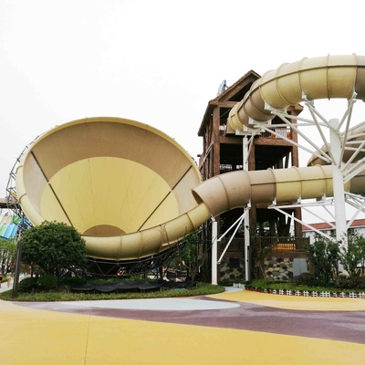 Riegue los toboganes acuáticos del equipo/de la fibra de vidrio del patio en parque temático del agua