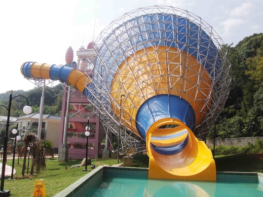 Los toboganes acuáticos medios al aire libre de la fibra de vidrio del torbellino para el parque del agua se divierten