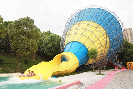 Certificado grande fuerte del CE del SGS de los toboganes acuáticos de la fibra de vidrio del tornado para el parque del agua