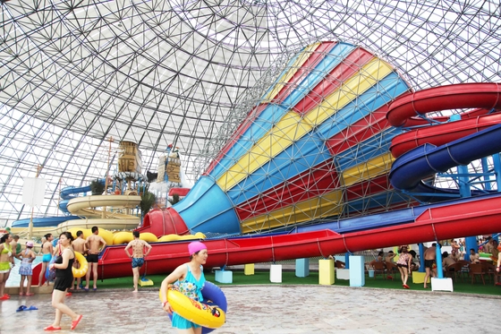 Personas de la altura 4 de los toboganes acuáticos el 16m de la fibra de vidrio/espacio adultos del tiempo los 42*60m para el parque del agua