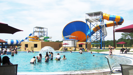 Diapositiva modificada para requisitos particulares de la piscina de la fibra de vidrio/altura estupenda de la plataforma del tobogán acuático el 14.6m del tornado