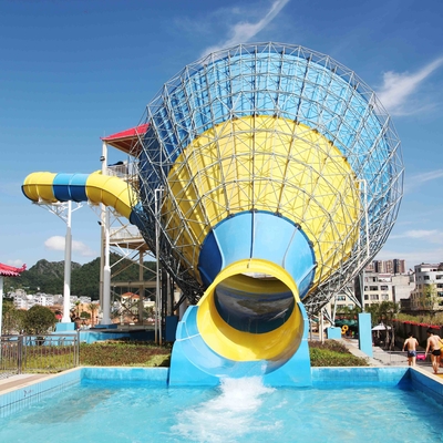 Los toboganes acuáticos modificados para requisitos particulares de la fibra de vidrio para la familia/la aguamarina juegan el parque del agua