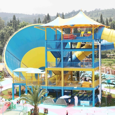 Resina grande atractiva de Ashland/DSM de los juegos del tobogán acuático del tornado para el parque del agua