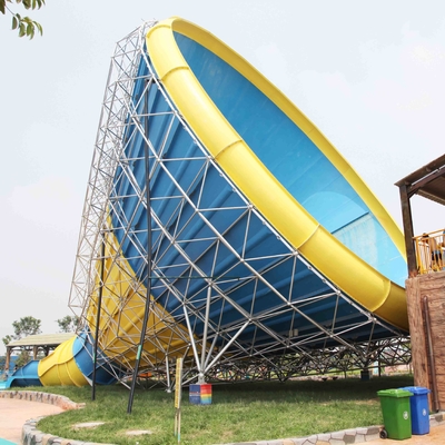 Toboganes acuáticos durables de la fibra de vidrio para el parque gigante del agua, tobogán acuático grande del tornado