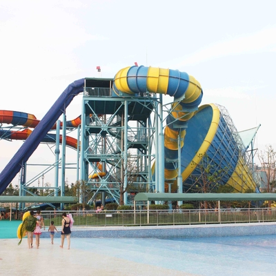 Toboganes acuáticos grandes de la fibra de vidrio del tornado para el equipo de Waterpark de la aventura de la diversión para el parque del agua
