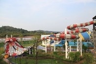 Toboganes acuáticos adultos de la fibra de vidrio del parque de atracciones con el marco de acero galvanizado de carbono