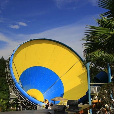 Altura modificada para requisitos particulares de la diapositiva el 14.6m del tornado del parque del agua de la fibra de vidrio de los adultos, los 42*60m