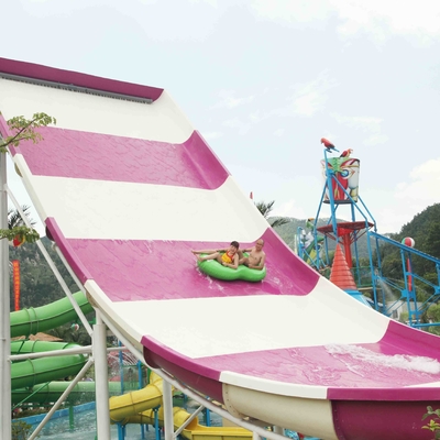 Toboganes acuáticos de encargo al aire libre, diapositiva de la aguamarina del bumerán del parque de atracciones para 2 personas