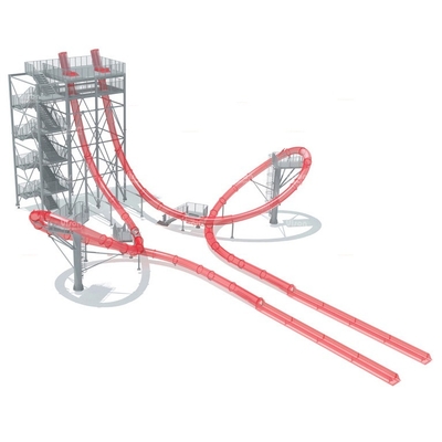 La aguamarina de la velocidad coloca/los toboganes acuáticos de la fibra de vidrio del parque de la aguamarina de la diapositiva del cuerpo, altura el 16m de la plataforma para el parque del agua
