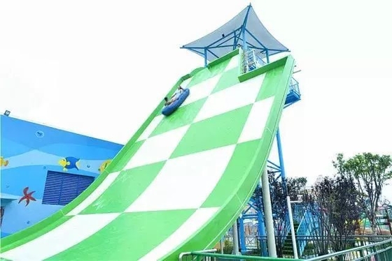 Tobogán acuático rápido de la aguamarina del equipo grande del parque para la diversión interactiva doble del agua