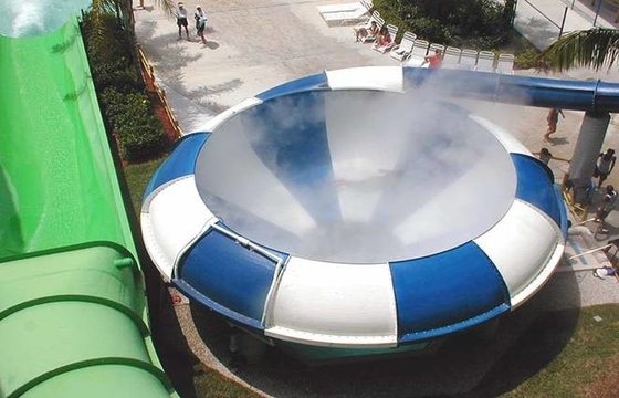 La aguamarina emocionante modificada para requisitos particulares parquea el tobogán acuático de la fibra de vidrio rojo/amarillo/verde