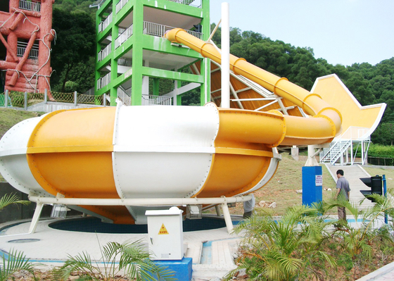 Tobogán acuático de encargo de la fibra de vidrio del tobogán acuático del cuenco del espacio de los toboganes acuáticos para el parque del agua