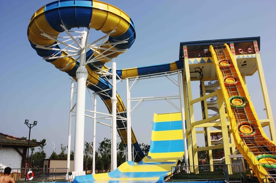 Tobogán acuático gigante de la fibra de vidrio del bumerán de Outdside para 6 persona, altura el 18.75M de la torre del parque del agua