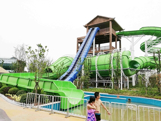 Los parques temáticos exteriores modificados para requisitos particulares del agua galvanizaron el acero de carbono para el tobogán acuático adulto/nuevo del estilo