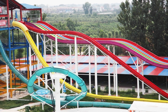 Toboganes acuáticos de la fibra de vidrio del parque de la aguamarina de ExcitingSlide, altura el 16m de la plataforma