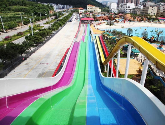 Tobogán acuático plástico combinado adulto de alta velocidad de encargo general de los toboganes acuáticos del parque del agua