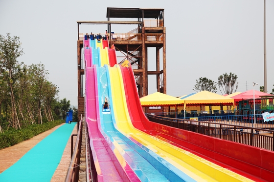 4 toboganes acuáticos de encargo de los carriles GRP/toboganes acuáticos del parque de atracciones para los adultos