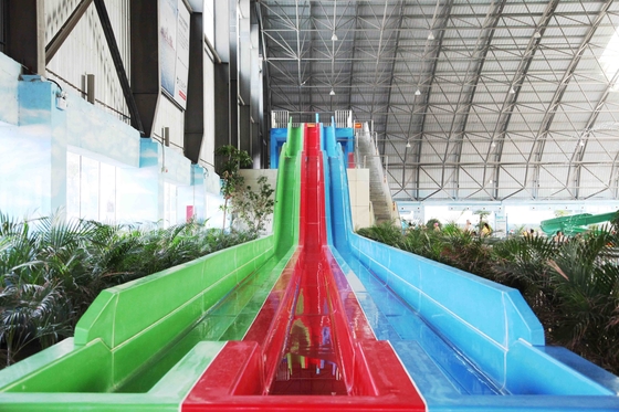 Toboganes acuáticos de encargo profesionales, tobogán acuático comercial del arco iris