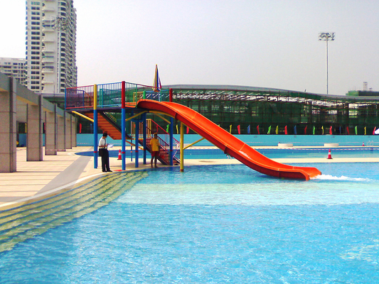 Diapositiva de la piscina de la fibra de vidrio de los toboganes acuáticos de los niños de la diversión para el equipo al aire libre del parque del agua