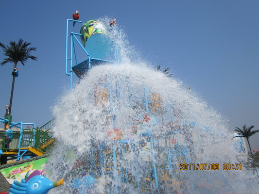 Tienda el proyecto de Waterpark de la fuente termal, equipo del parque del agua de la fibra de vidrio/proyecto modificado para requisitos particulares del parque de la aguamarina